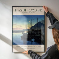 Hasui Kawase Morning in Beppu Exhibition Poster Print