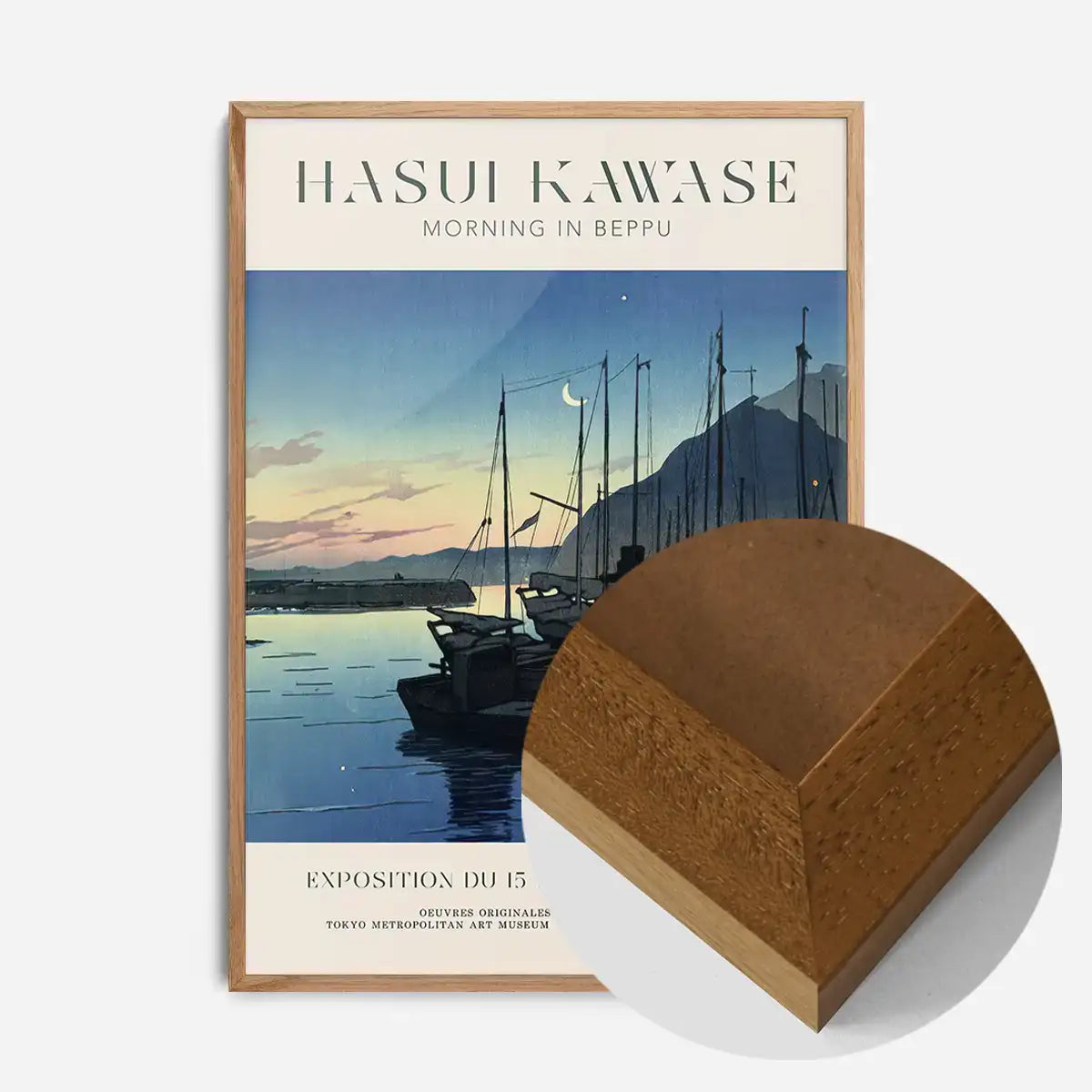 Hasui Kawase Morning in Beppu Exhibition Poster Print
