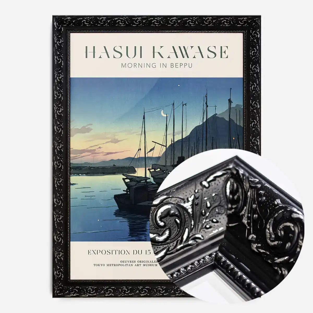 Hasui Kawase Morning in Beppu Exhibition Poster Print