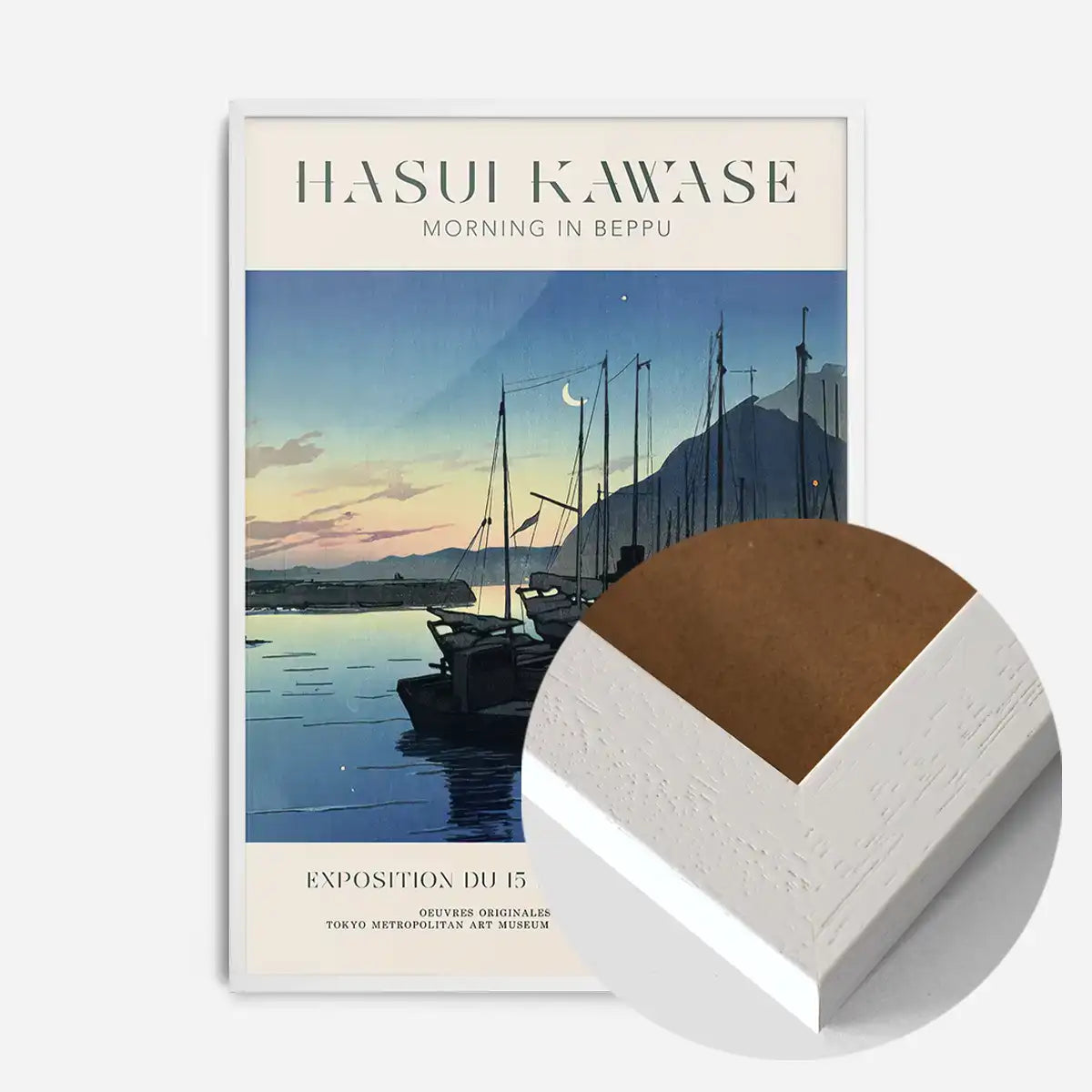 Hasui Kawase Morning in Beppu Exhibition Poster Print