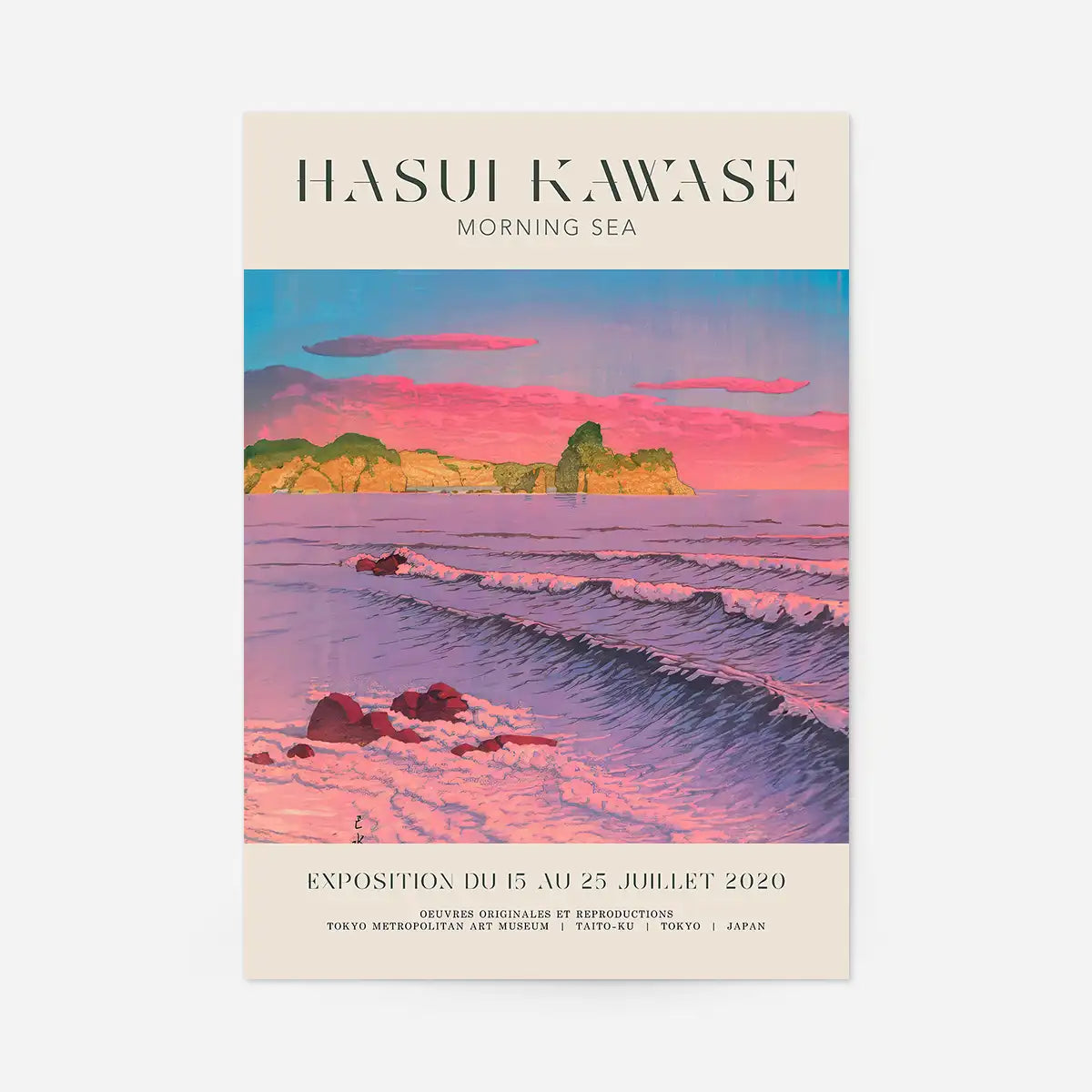 Hasui Kawase Morning Sea Exhibition Poster Print 2