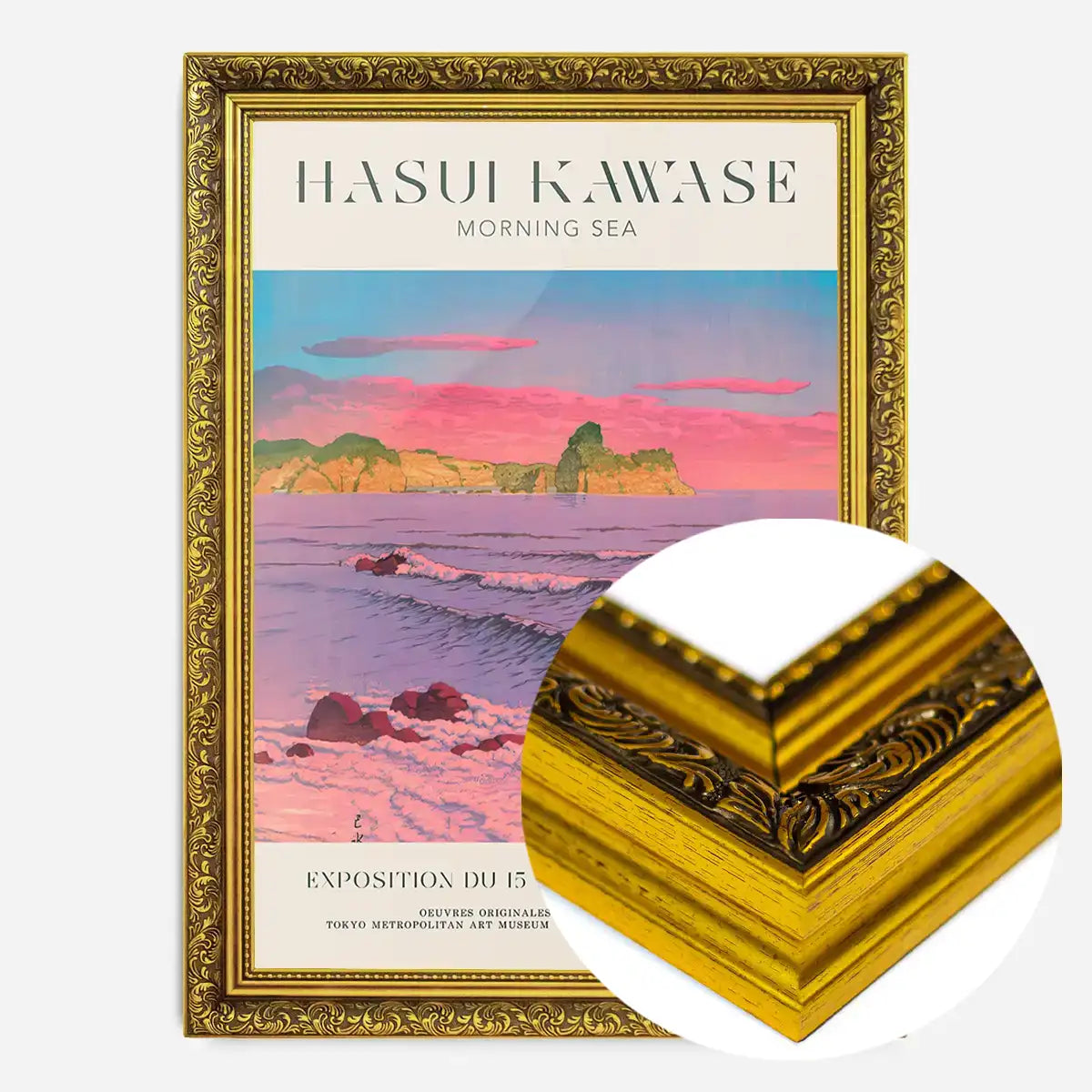 Hasui Kawase Morning Sea Exhibition Poster Print 2