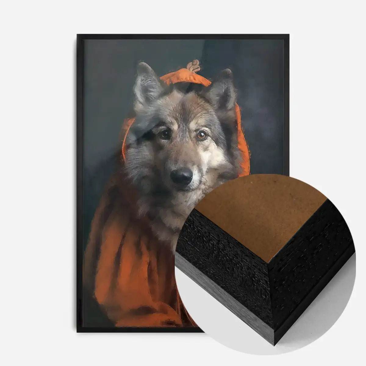 Halloween Wolf Animal Portrait Print