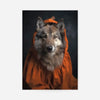 Halloween Wolf Animal Portrait Print