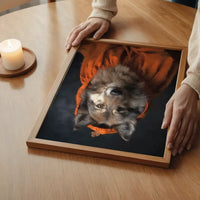 Halloween Wolf Animal Portrait Print