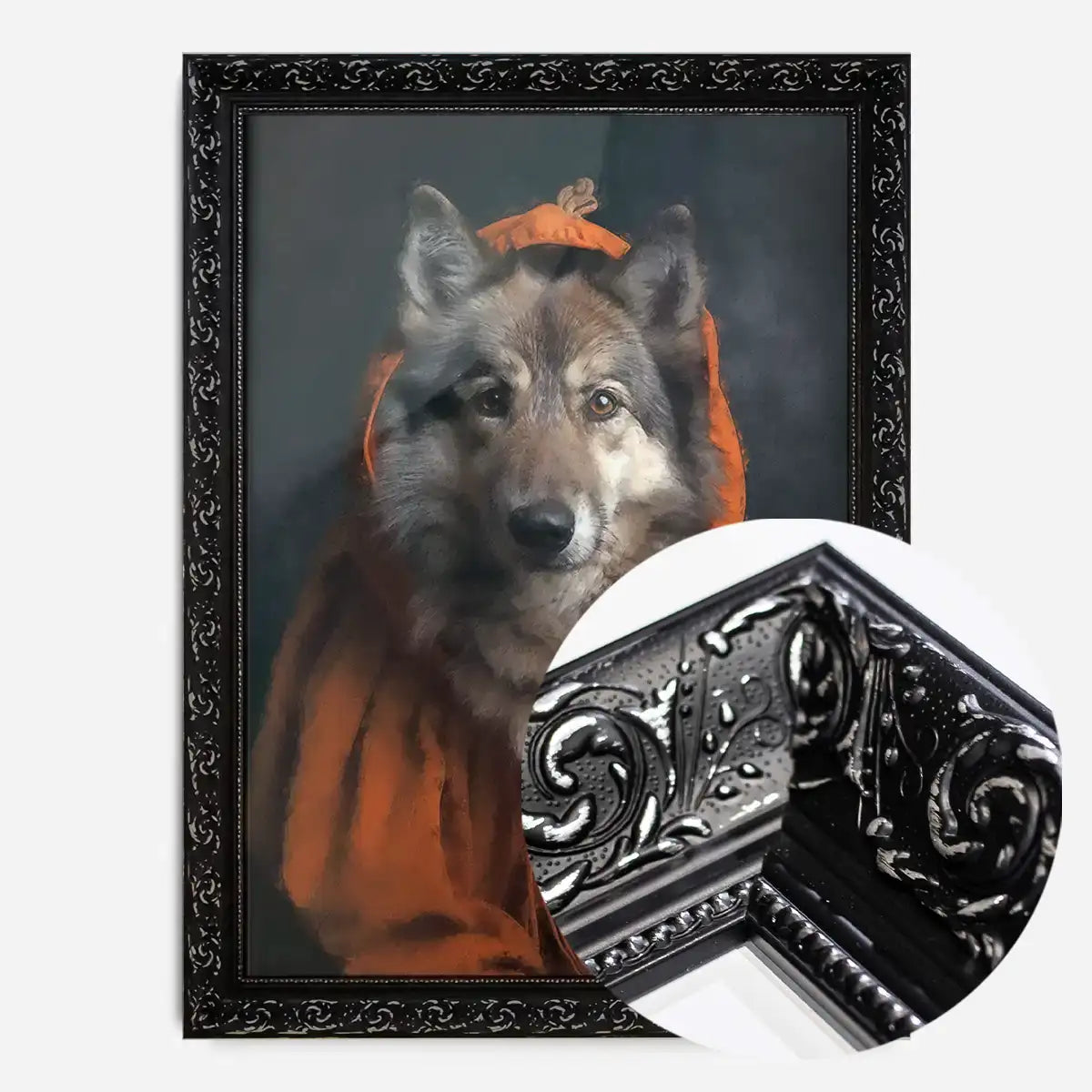 Halloween Wolf Animal Portrait Print