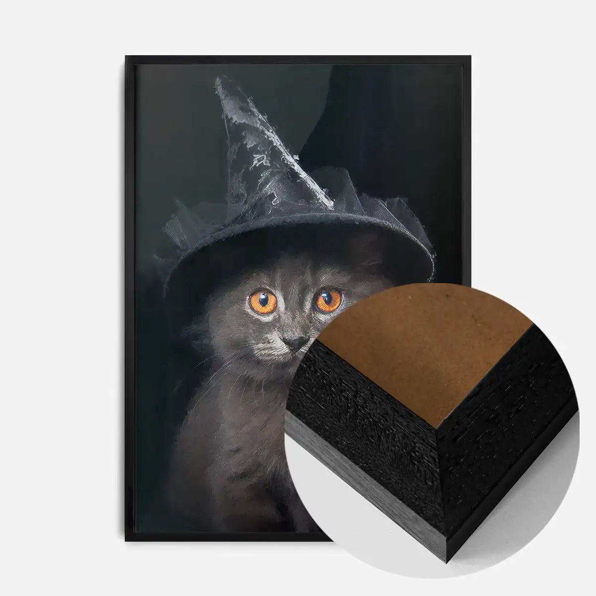 Witch Kitten Halloween Print