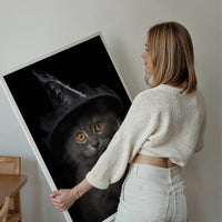 Witch Kitten Halloween Print