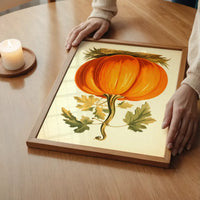 Vintage Pumpkin Illustration Halloween Print