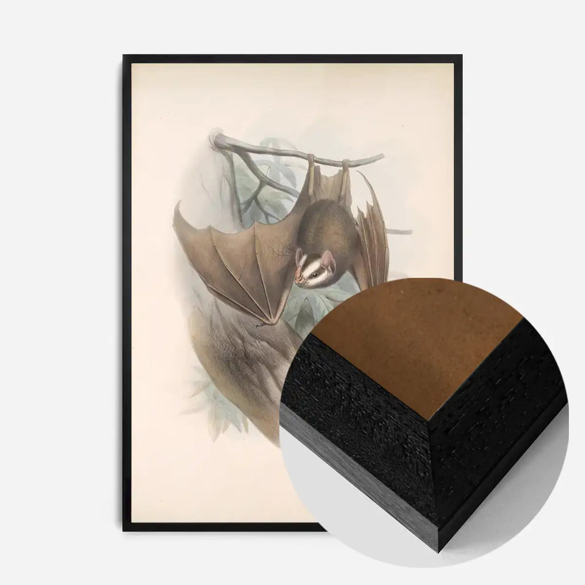 Vintage Bats Halloween Print