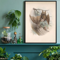 Vintage Bats Halloween Print