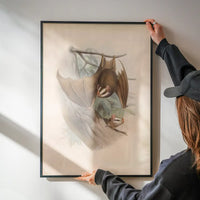 Vintage Bats Halloween Print
