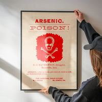 Vintage Poison Poster Red Print