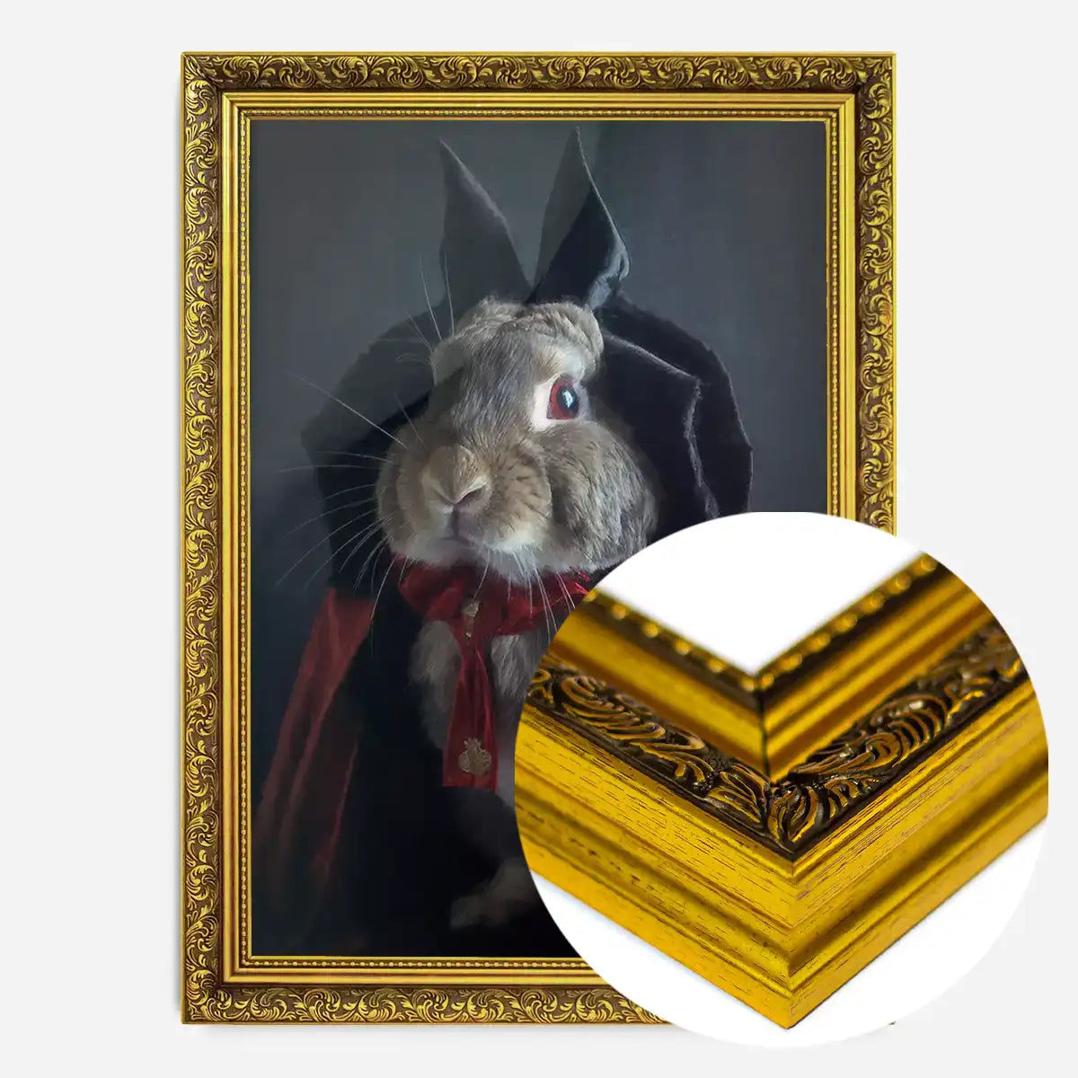 Vampire Rabbit Halloween Print