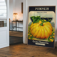 Vintage Pumpkin Kentucky Field Poster Print