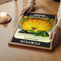 Vintage Pumpkin Kentucky Field Poster Print