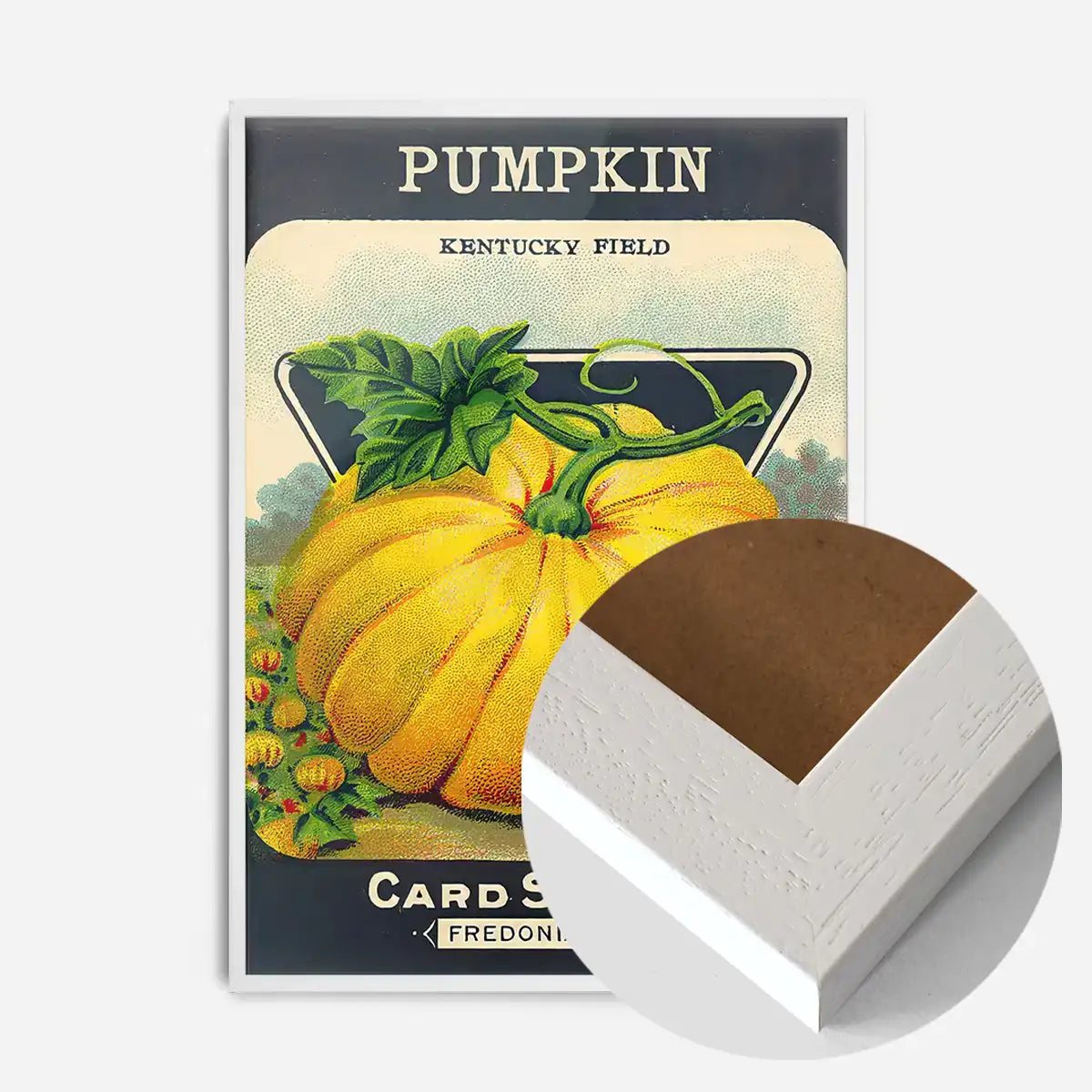 Vintage Pumpkin Kentucky Field Poster Print