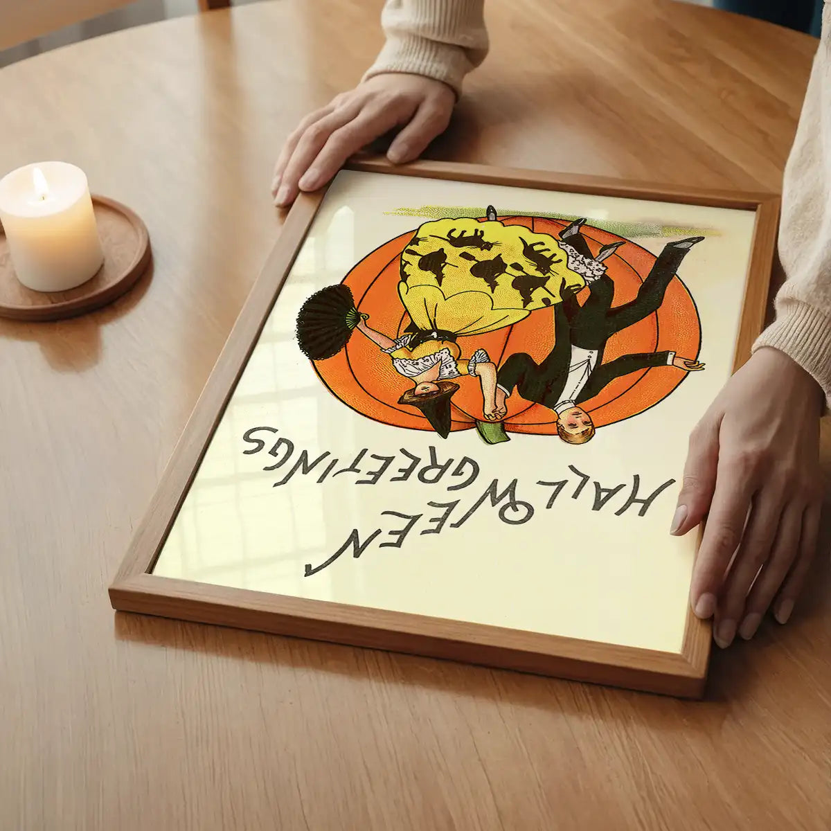 Vintage Halloween's Greetings Print