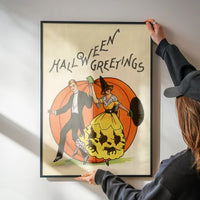 Vintage Halloween's Greetings Print