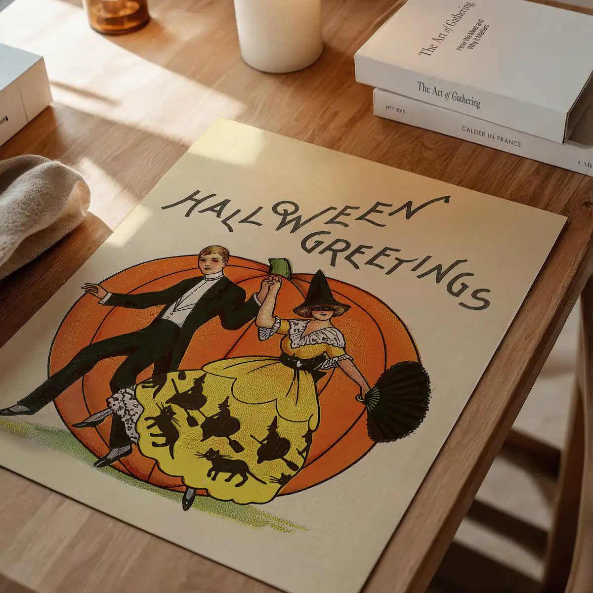 Vintage Halloween's Greetings Print