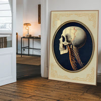 Vintage Skull Medical Diagram Side View Print