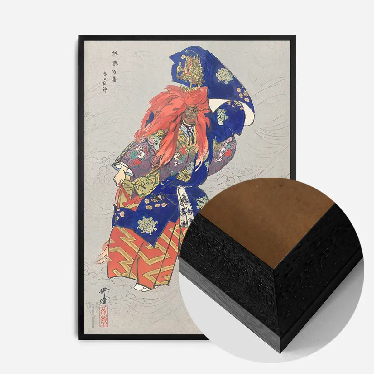 Japanese Actor as Dragon God by Kogyo Tsukioka