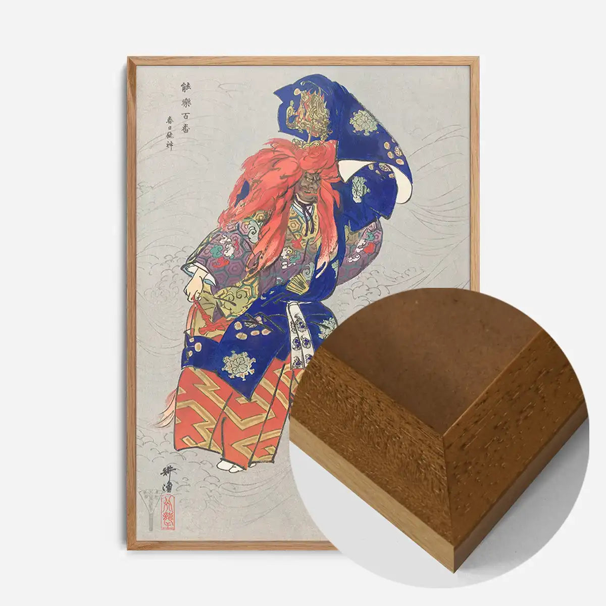 Japanese Actor as Dragon God by Kogyo Tsukioka