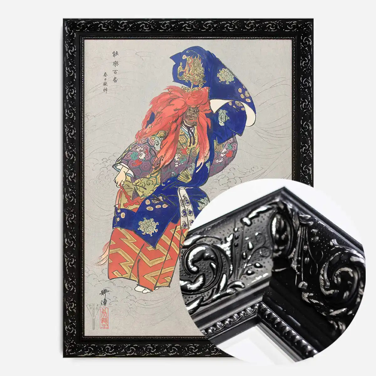 Japanese Actor as Dragon God by Kogyo Tsukioka