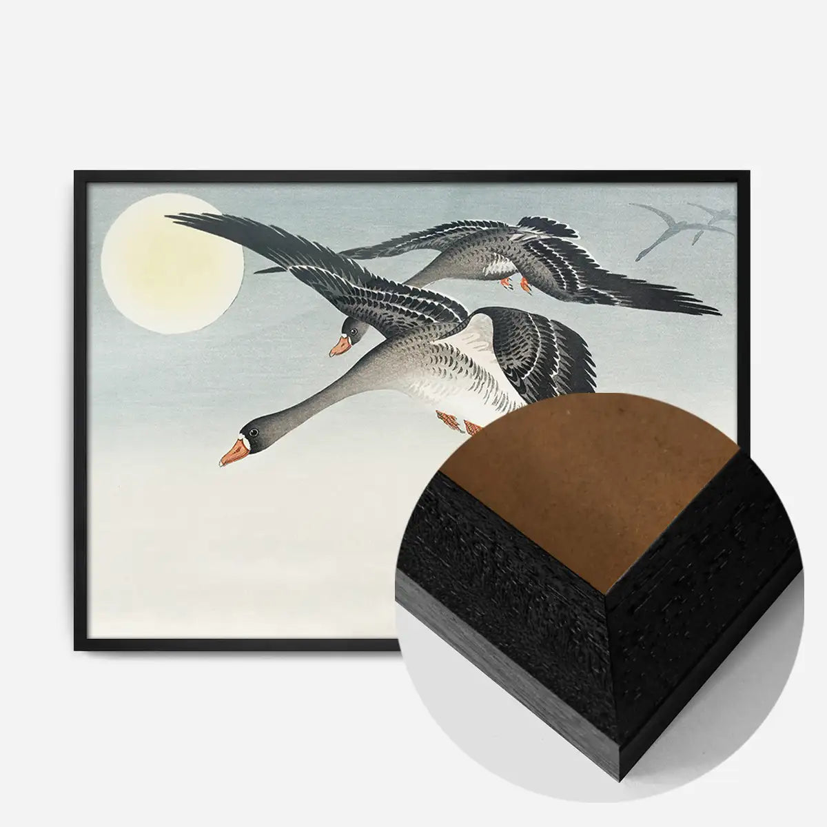Birds at Full Moon by Ohara Koson