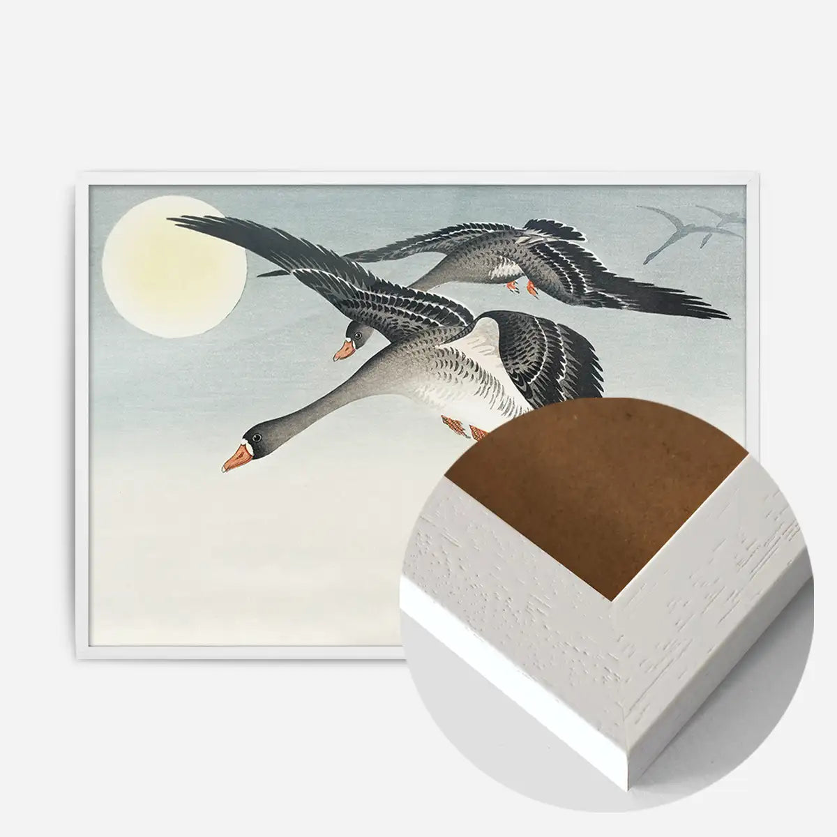 Birds at Full Moon by Ohara Koson