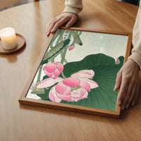 Blooming Lotus Flowers by Ohara Koson