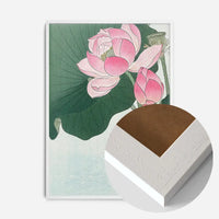 Blooming Lotus Flowers by Ohara Koson