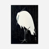 Egret Heron in the Rain by Ohara Koson