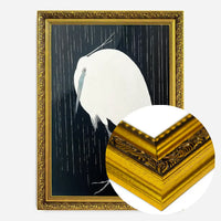 Egret Heron in the Rain by Ohara Koson