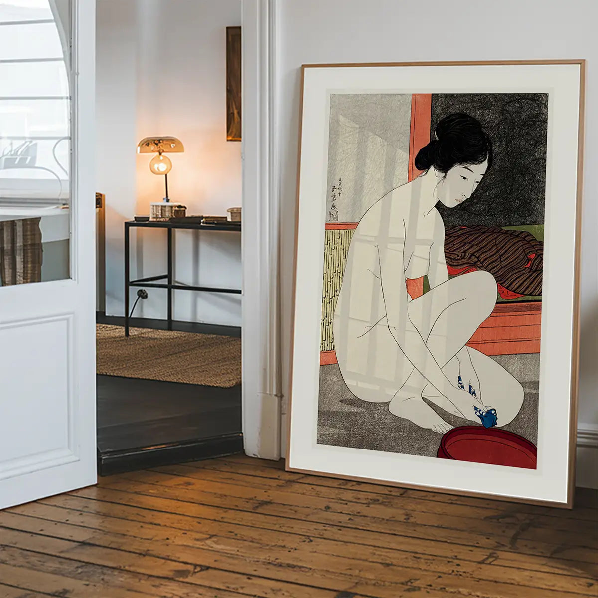 Woman at the Bath by Hashiguchi Goyo