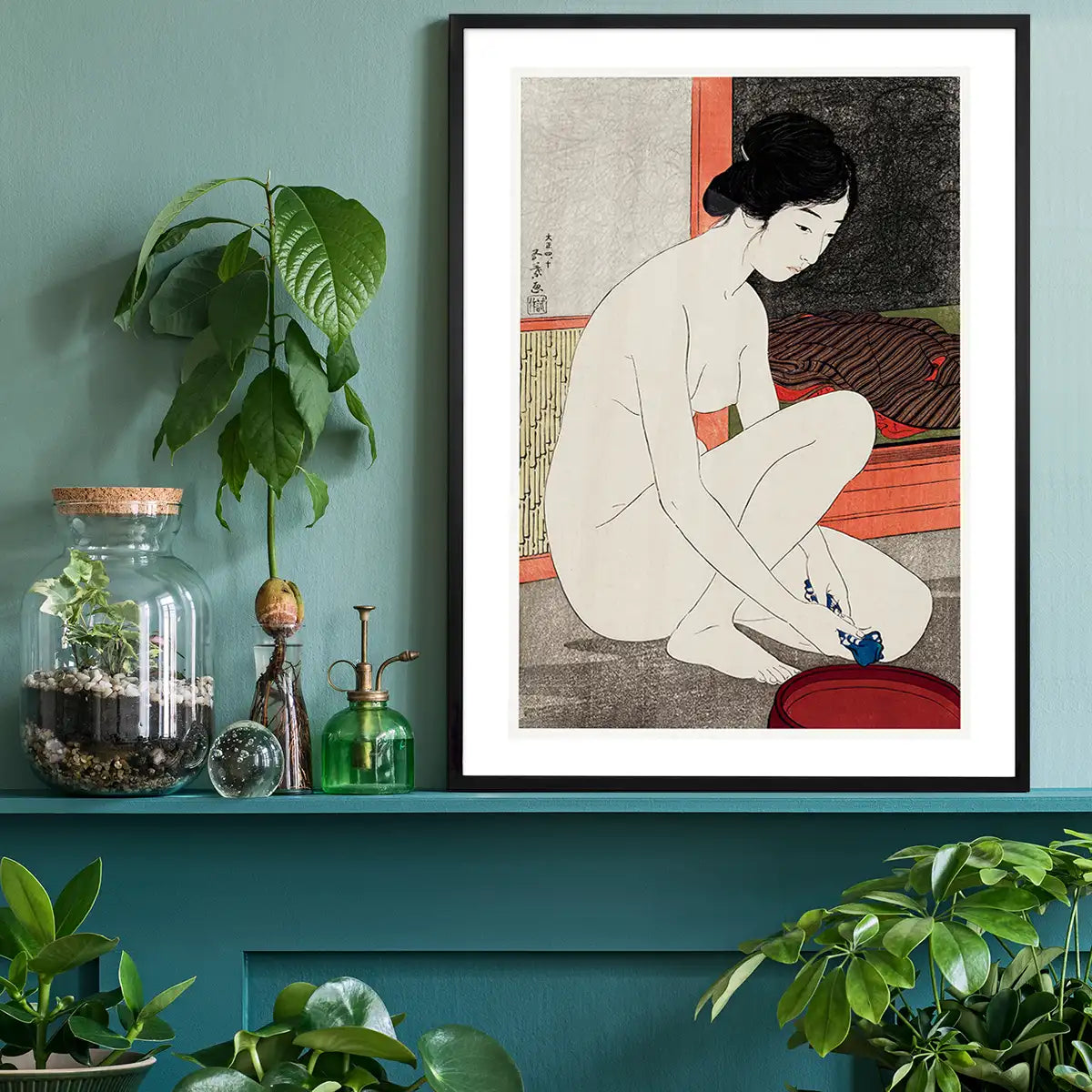 Woman at the Bath by Hashiguchi Goyo