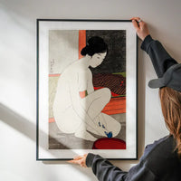 Woman at the Bath by Hashiguchi Goyo