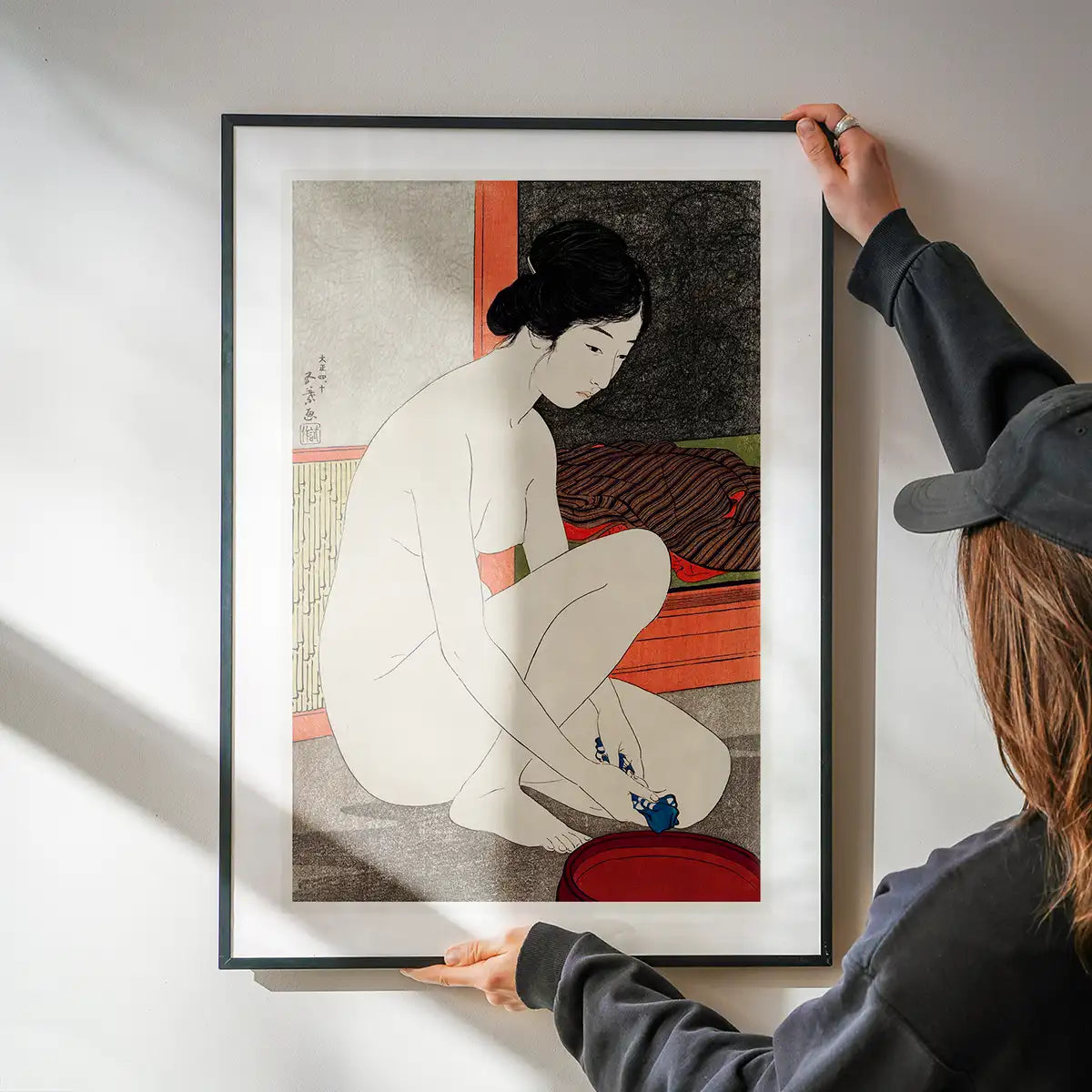 Woman at the Bath by Hashiguchi Goyo