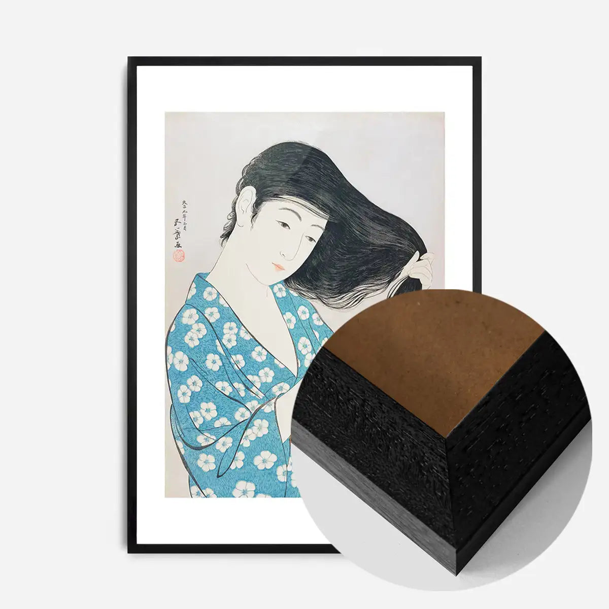 Woman Combing Hair by Hashiguchi Goyo