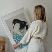 Woman Combing Hair by Hashiguchi Goyo