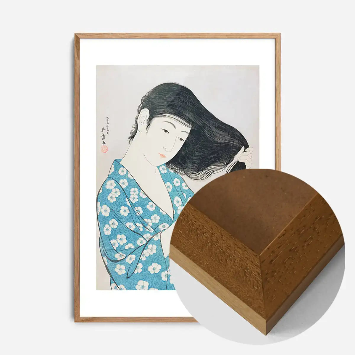 Woman Combing Hair by Hashiguchi Goyo