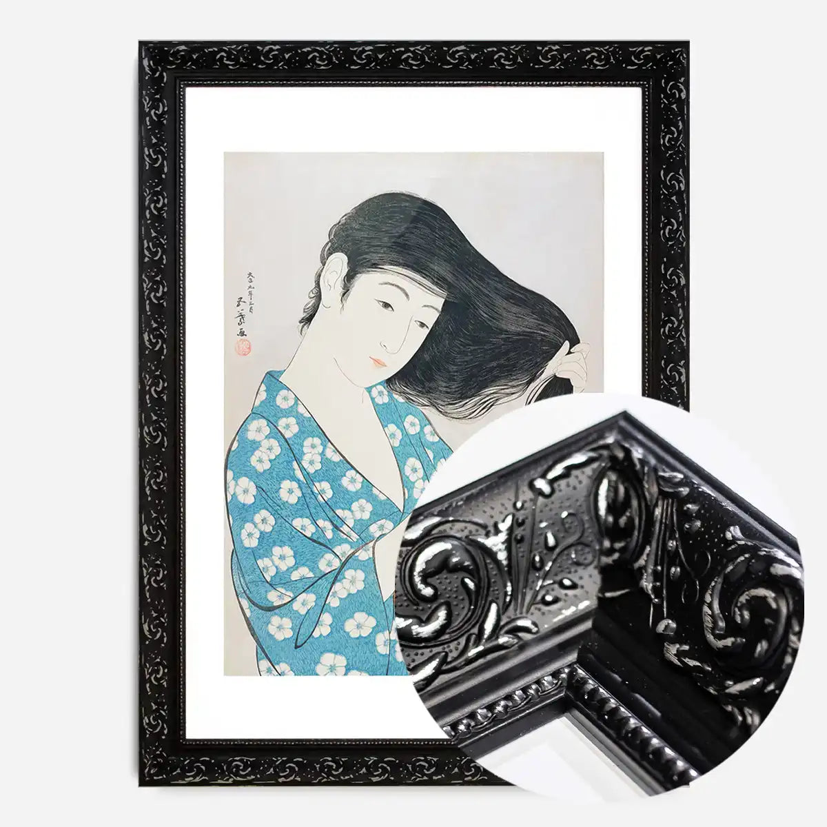 Woman Combing Hair by Hashiguchi Goyo