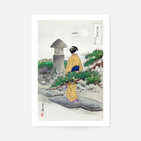 Japanese Woman Walking by Ogata Gekko