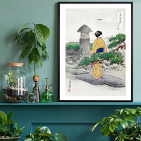 Japanese Woman Walking by Ogata Gekko