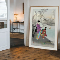 Japanese Women at Lake by Ogata Gekko