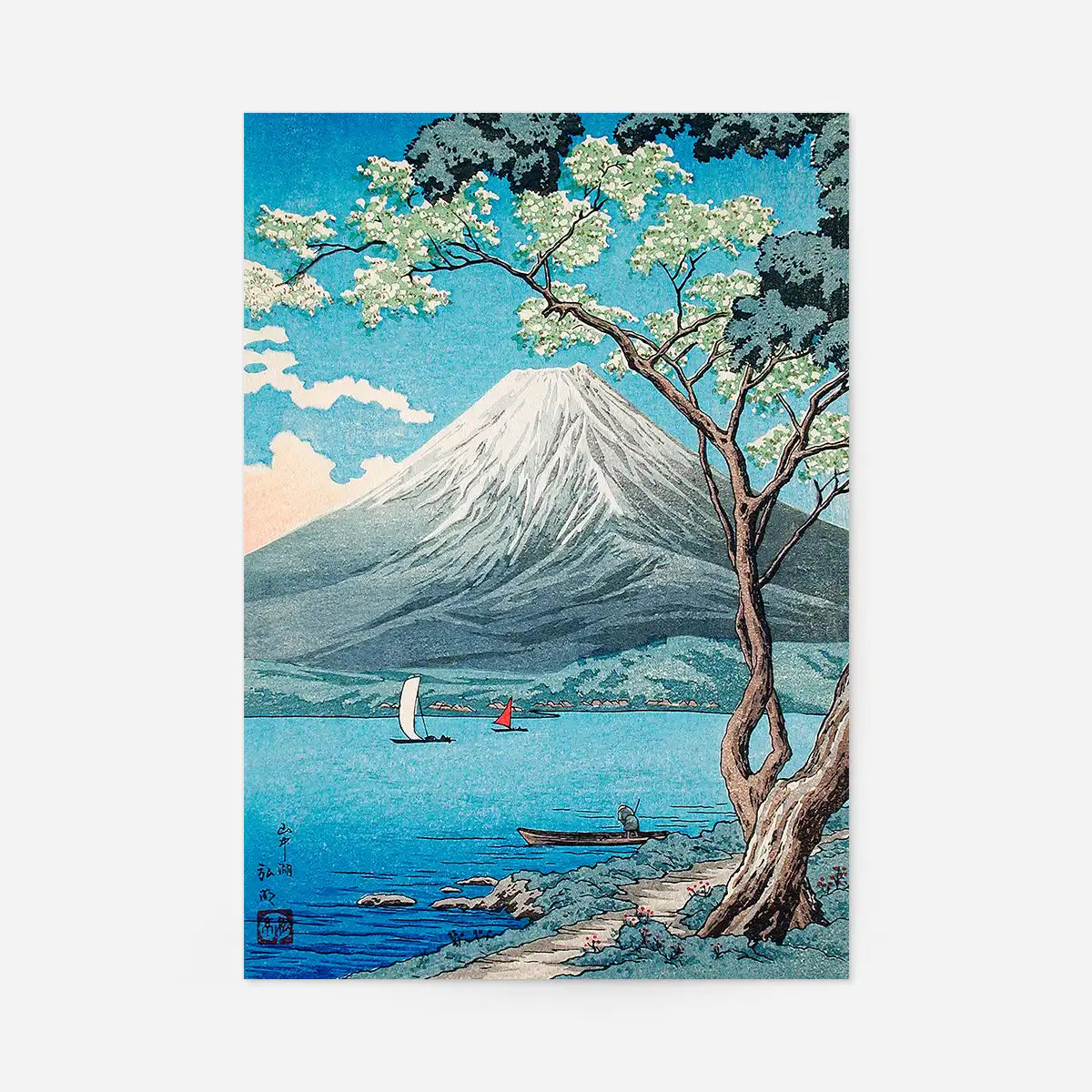 Mount Fuji from Lake Yamanaka print by Hiroaki Takahashi