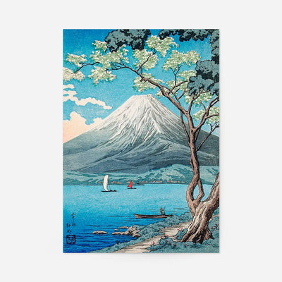 Mount Fuji from Lake Yamanaka print by Hiroaki Takahashi