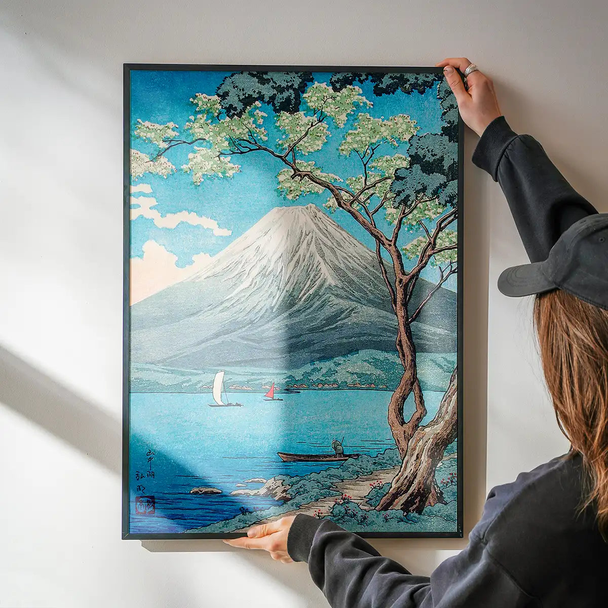 Mount Fuji from Lake Yamanaka print by Hiroaki Takahashi