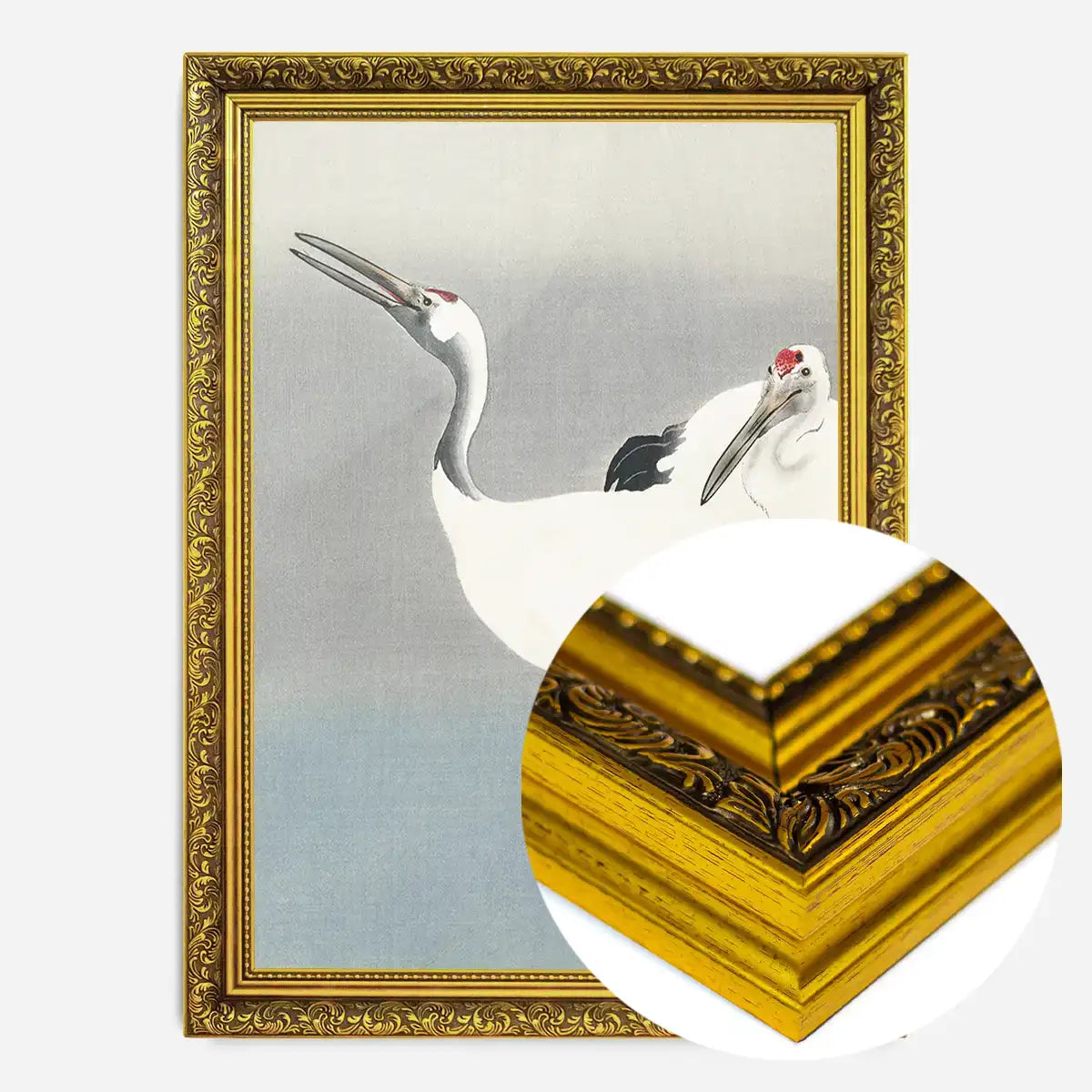 Two Cranes by Ohara Koson
