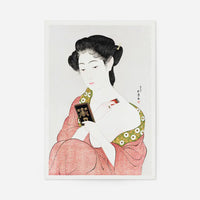 Woman Applying Powder by Goyo Hashiguchi